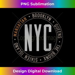 manhattan new york boroughs five boroughs nyc manhattanites - sleek sublimation png download - striking & memorable impressions