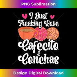 Cafecito Cafe Conchas Funny Cute Spanish Pun Coffee - Vibrant Sublimation Digital Download - Animate Your Creative Concepts