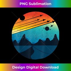 Space Science Fiction Art Colorful Moon Planet Dune View - Bespoke Sublimation Digital File - Tailor-Made for Sublimation Craftsmanship