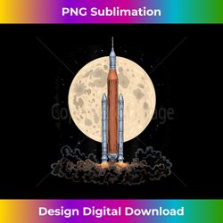 Artemis 1 SLS Rocket Launch Mission To The Moon And Beyond - Deluxe PNG Sublimation Download - Spark Your Artistic Genius