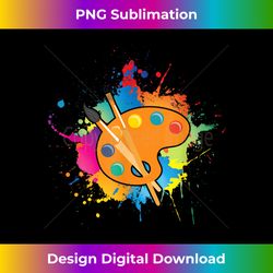 Colorful Palette Colors Painting Paint Brush Art Artist Draw - Minimalist Sublimation Digital File - Elevate Your Style with Intricate Details