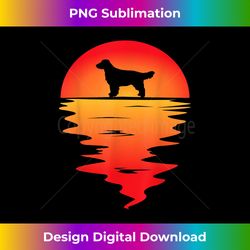 Sunset Field Spaniel Dog I Field Spaniel Art I Field Spaniel - Classic Sublimation PNG File - Pioneer New Aesthetic Frontiers