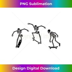 Skateboarding Skeleton Dark Goth Alt Aesthetic Skater Skull - Timeless PNG Sublimation Download - Spark Your Artistic Genius
