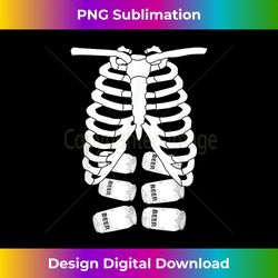 Skeleton Rib Cage Six Pack Beer Halloween Costume - Vibrant Sublimation Digital Download - Ideal for Imaginative Endeavors