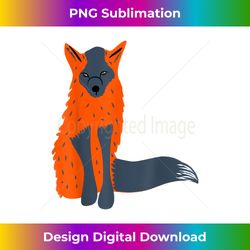 melanistic fox realistic illustration graphic - eco-friendly sublimation png download - reimagine your sublimation pieces