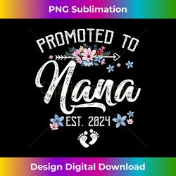 Promoted To Nana 2024 First Time New Nana Pregnancy - Minimalist Sublimation Digital File - Ideal for Imaginative Endeavors
