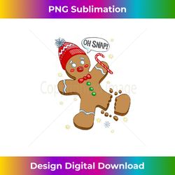 Oh Snap Gingerbread Cookie Man Costume Baking Team Christmas - Classic Sublimation PNG File - Striking & Memorable Impressions