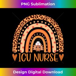 Turkey Nurse Leopard Thanksgiving ICU Nurse Rainbow Women - Vibrant Sublimation Digital Download - Striking & Memorable Impressions