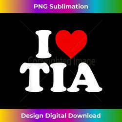 Kids I Love Tia For Boy Girl Toddler Children Youth - Sophisticated PNG Sublimation File - Spark Your Artistic Genius