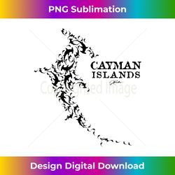 JCombs Cayman Islands Hammerhead Shark School - Minimalist Sublimation Digital File - Craft with Boldness and Assurance