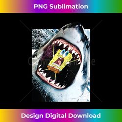 Shark Eating Spongebob Squarepants - Crafted Sublimation Digital Download - Infuse Everyday with a Celebratory Spirit