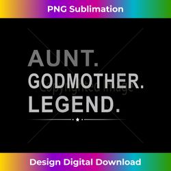 Womens Aunt Godmother Legend Auntie V-Neck - Timeless PNG Sublimation Download - Customize with Flair