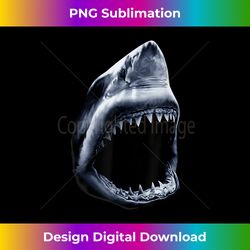 great shark face graphic ocean bite lover giant white fish - innovative png sublimation design - tailor-made for sublimation craftsmanship