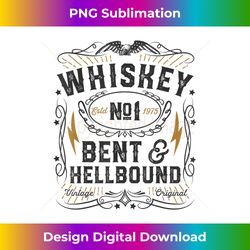 Whiskey Bent And Hellbound Country Music Biker Bourbon - Vibrant Sublimation Digital Download - Tailor-Made for Sublimation Craftsmanship