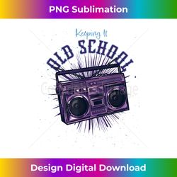 music lovers-Keeping It Old-School Vintage-Boombox - Eco-Friendly Sublimation PNG Download - Tailor-Made for Sublimation Craftsmanship