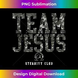 Team Jesus Christ EternityClub CAMO Christian Christmas - Minimalist Sublimation Digital File - Ideal for Imaginative Endeavors