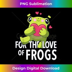 for the love of frogs kawaii frog with heart baby - minimalist sublimation digital file - enhance your art with a dash of spice