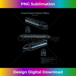 Monorail Blueprint - Deluxe PNG Sublimation Download - Reimagine Your Sublimation Pieces