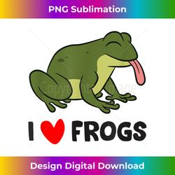 Cute Frog Lover I Love Frogs - Bespoke Sublimation Digital File - Chic, Bold, and Uncompromising