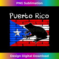 Distressed Style Puerto Rico Frog design Puerto Rico! - Bespoke Sublimation Digital File - Elevate Your Style with Intricate Details