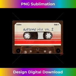 Retro cassette awesome mix vol 2 vintage old cassette - Timeless PNG Sublimation Download - Animate Your Creative Concepts