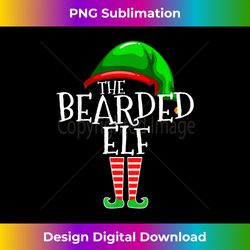 the bearded elf family matching group christmas beard - sleek sublimation png download - chic, bold, and uncompromising