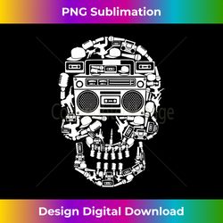 hip hop boombox hiphop boombox skull bboy breakdancing rap - crafted sublimation digital download - elevate your style with intricate details