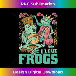 Cottagecore Aesthetic Frog Playing Banjo On Mushroom Princes - Futuristic PNG Sublimation File - Craft with Boldness and Assurance