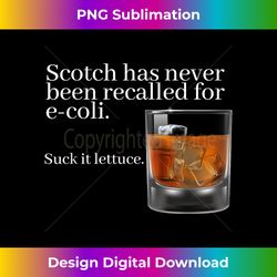 Scotch Has Never Been Recalled for E-Coli - Funny Whisky - Sleek Sublimation PNG Download - Rapidly Innovate Your Artistic Vision