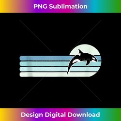 Retro Whale Orca - Timeless PNG Sublimation Download - Tailor-Made for Sublimation Craftsmanship