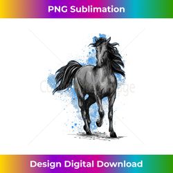 Black Horse - Horses Animal Lover Equestrian Horseback Rider - Chic Sublimation Digital Download - Immerse in Creativity with Every Design