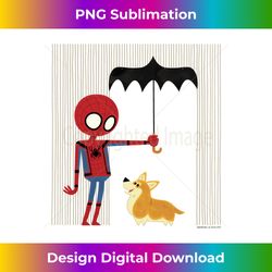 Marvel Spider-Man Far From Home Corgi In The Rain - Edgy Sublimation Digital File - Ideal for Imaginative Endeavors