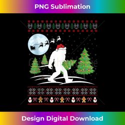 Funny Bigfoot Xmas Santa Hat Ugly Bigfoot Christmas - Bespoke Sublimation Digital File - Pioneer New Aesthetic Frontiers