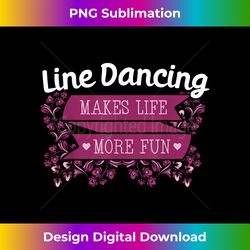 Line Dancing Performer Choreographed Group Dance Teacher - Sophisticated PNG Sublimation File - Channel Your Creative Rebel