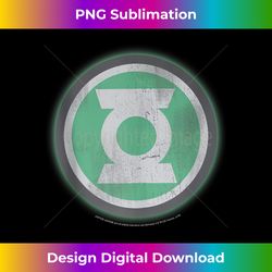 DC Comics The Green Lantern Distressed Logo - Sleek Sublimation PNG Download - Enhance Your Art with a Dash of Spice