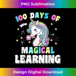 100 Days Magical Unicorn Costume 100th Day Of School - Luxe Sublimation PNG Download - Tailor-Made for Sublimation Craftsmanship