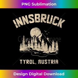 Innsbruck Austria Vintage Vacation in Tyrol - Edgy Sublimation Digital File - Pioneer New Aesthetic Frontiers