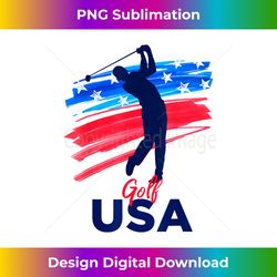 Mens Golf USA Support the Team USA Golf Lover - Urban Sublimation PNG Design - Striking & Memorable Impressions