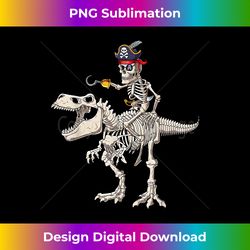 Skeleton Pirate T Rex Dinosaur Cute Boys Halloween Costume - Contemporary PNG Sublimation Design - Infuse Everyday with a Celebratory Spirit