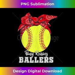 Busy Raising Ballers Softball - Softball Mom - Bohemian Sublimation Digital Download - Channel Your Creative Rebel