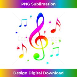 Musical Instrument Song Key Treble Clef Pentagram Notes - Sleek Sublimation PNG Download - Animate Your Creative Concepts