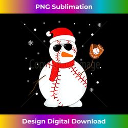 baseball snowman funny christmas baseball lovers - deluxe png sublimation download - access the spectrum of sublimation artistry
