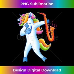 Funny Dabbing Unicorn Saxophone Player Lover Saxophonist - Crafted Sublimation Digital Download - Infuse Everyday with a Celebratory Spirit