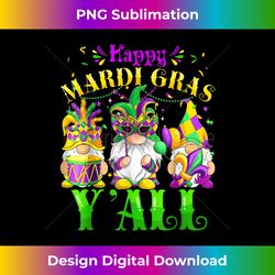 Happy Mardi Gras Y'all Cute Gnome Carnaval - Edgy Sublimation Digital File - Striking & Memorable Impressions