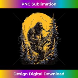 bigfoot playing saxophone aesthetic sasquatch saxophone - chic sublimation digital download - rapidly innovate your artistic vision