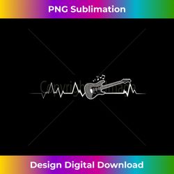 Guitar Heartbeat Music Lover - Sophisticated PNG Sublimation File - Ideal for Imaginative Endeavors