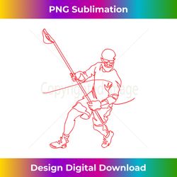 Lacrosse Defender D-Pole LAX Defense Player - Minimalist Sublimation Digital File - Immerse in Creativity with Every Design