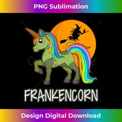 Frankencorn Cute Frankenstein Unicorn Halloween Party - Minimalist Sublimation Digital File - Immerse in Creativity with Every Design