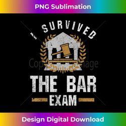 i survived the bar exam design law school graduate gift - bespoke sublimation digital file - striking & memorable impressions