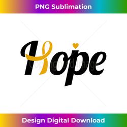hope - childhood cancer support for childhood cancer - sophisticated png sublimation file - elevate your style with intricate details